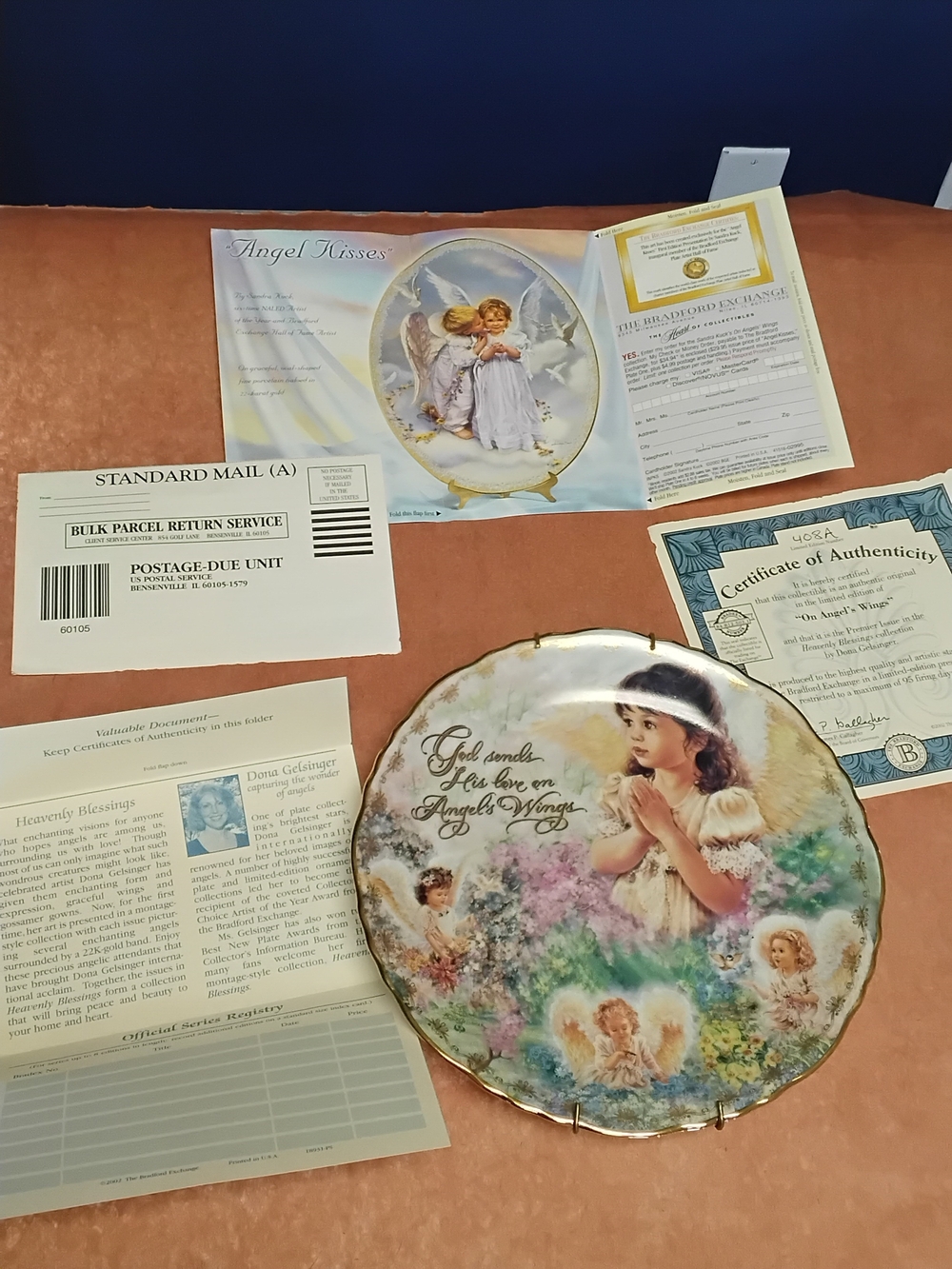 Vintage 2002 The Bradford Exchange Porcelain Collector's Plate With Hanger